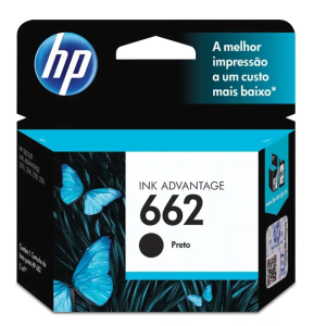 CARTUCHO TINTA HP 662 PRETO ORIGINAL