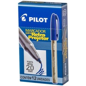 CANETA RETROPROJETOR 2.0MM PILOT  AZUL