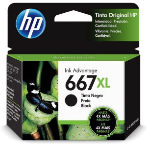 CARTUCHO TINTA HP 667XL PRETO ORIGINAL